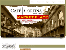 Tablet Screenshot of cafecortinamarket.com